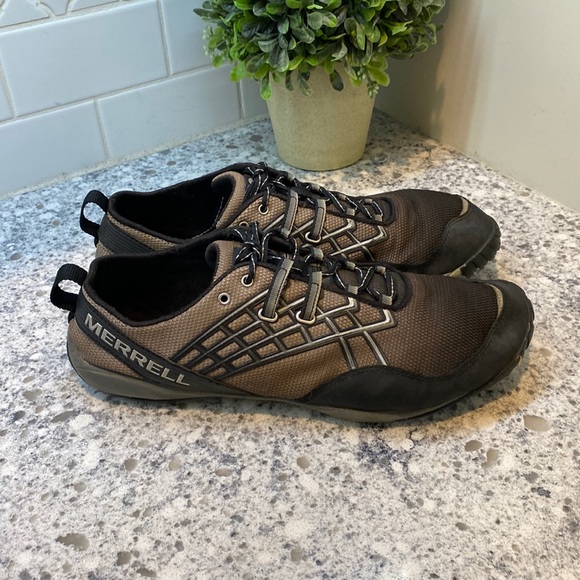 Merrell Shoes Merrell Mens Trail Glove 2 J4779 Black Silver